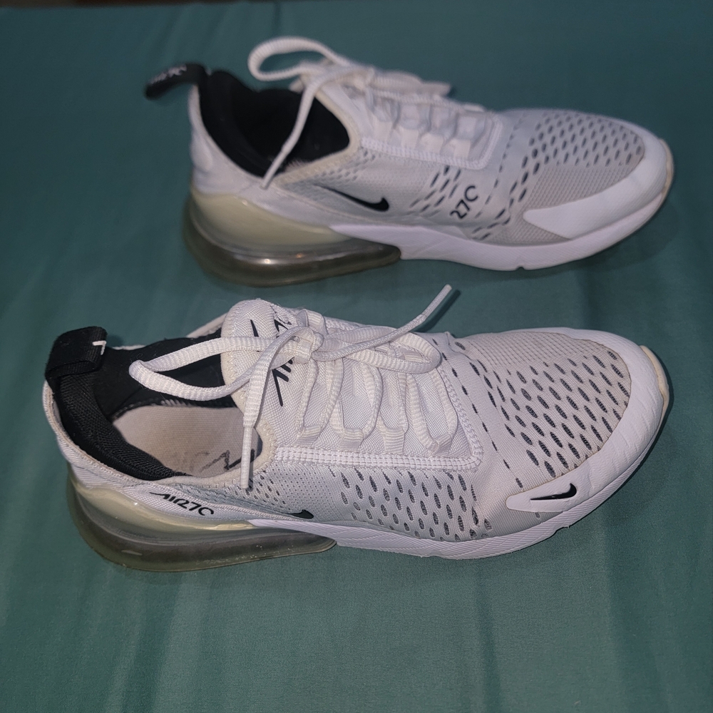 Nike Air Max 270 White Sneakers - Picture 2 of 6